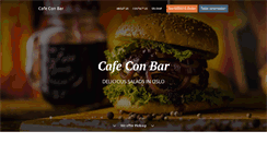 Desktop Screenshot of cafeconbar.no