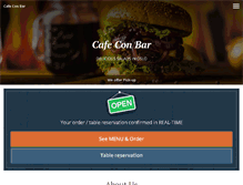 Tablet Screenshot of cafeconbar.no